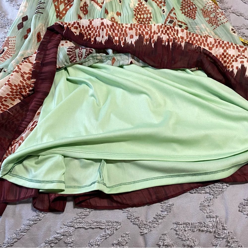 Taylor Aztec print sleeveless maxi dress size 8 - Picture 5 of 9